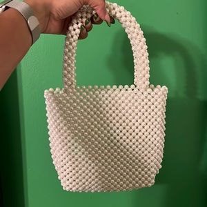 Cute little beaded pearl bag